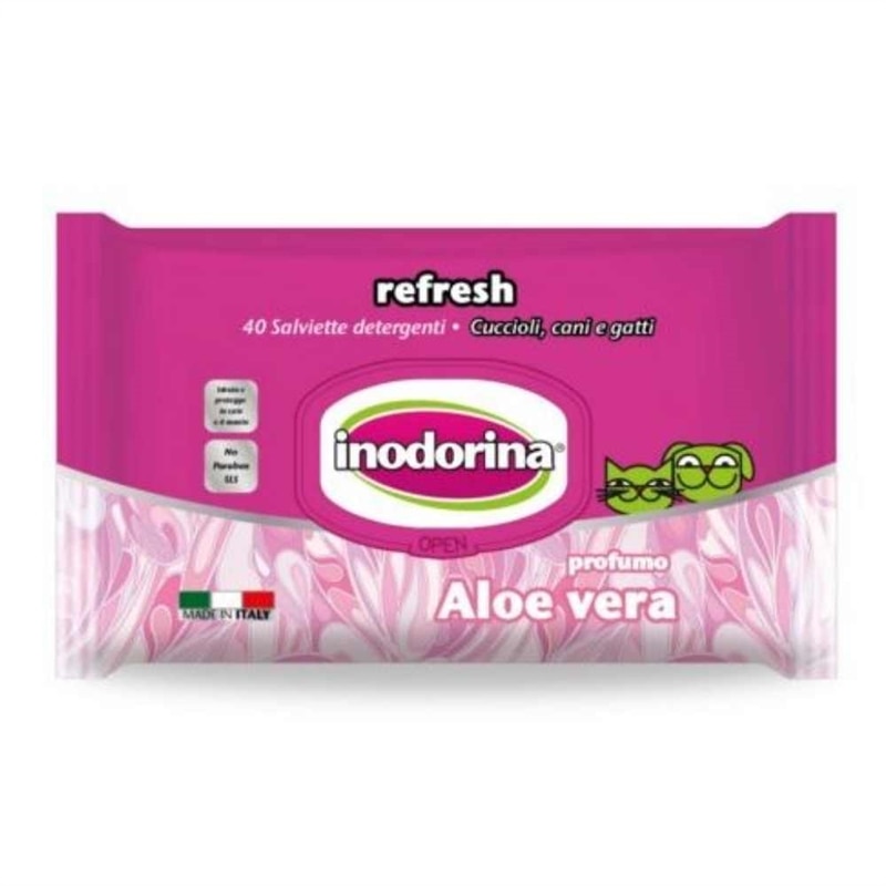 Inodorina - Toalhetes Refresh - Aloe Vera - FOCO100101