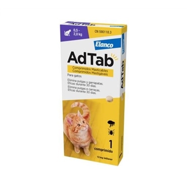 AdTab Antiparasitário Mastigável para Gatos